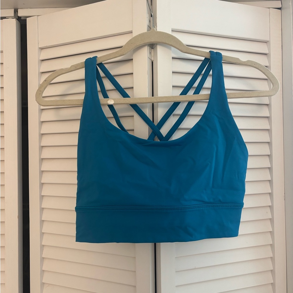 Lululemon Energy Longline Bra / Size 10 / Hawaiian Blue